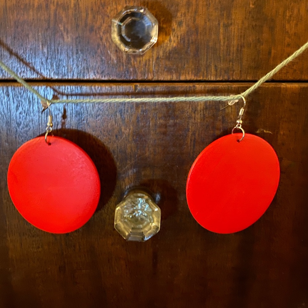 Retro statement earrings